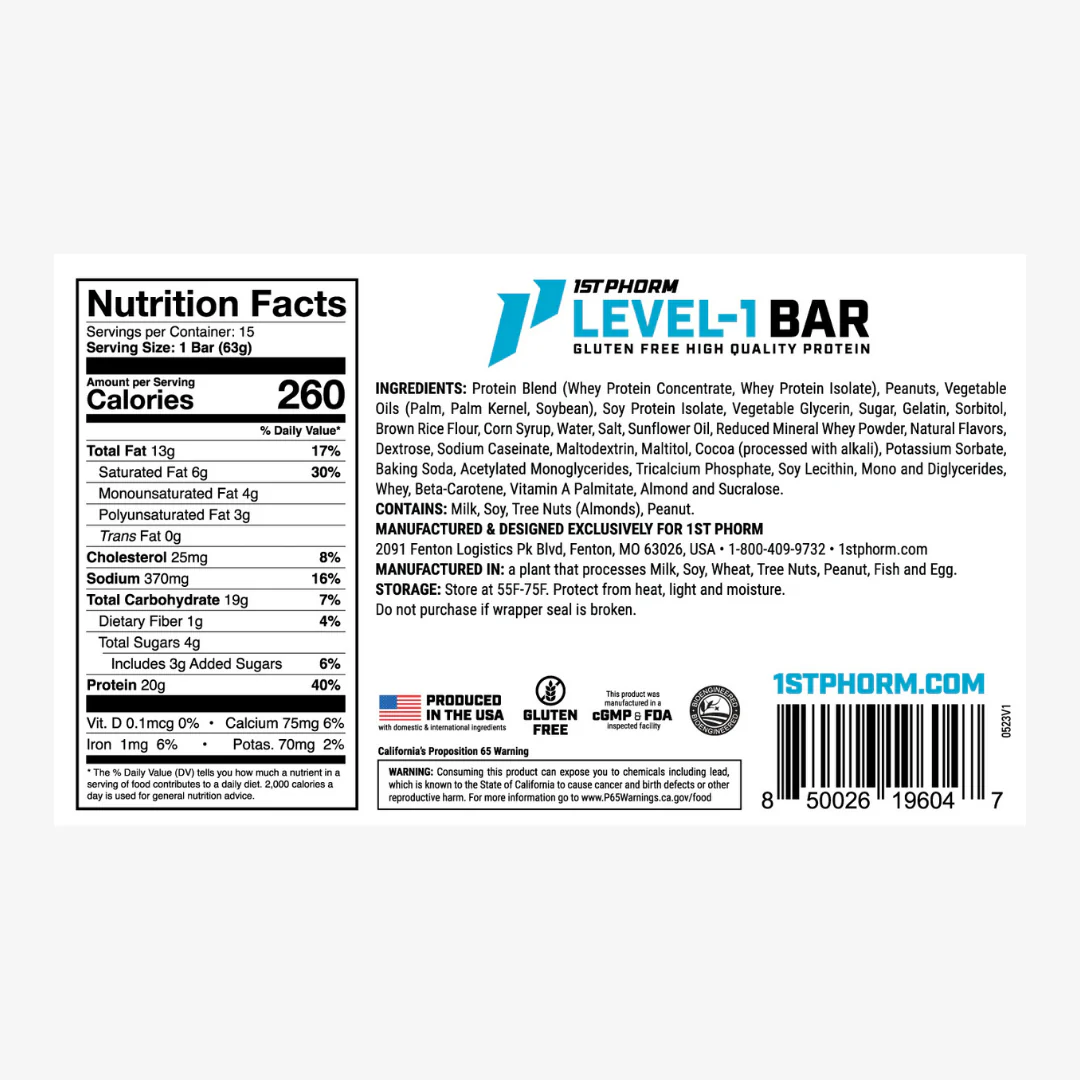 Level-1 Bar - Peanut Butter Lover Box - Image 2