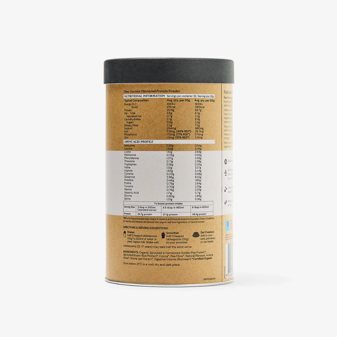 Raw Protein Isolate Choc Coconut - Image 4