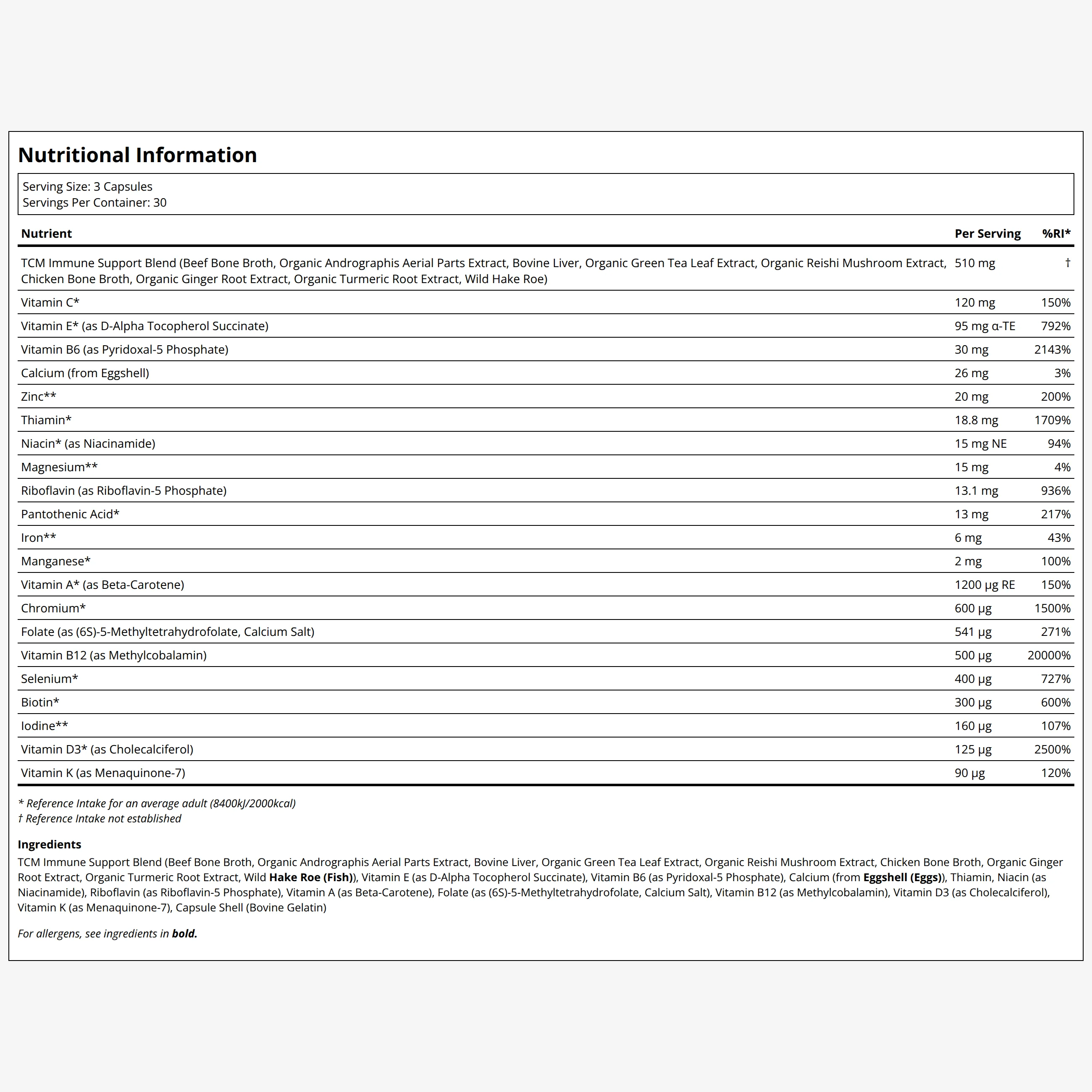 Multivitamin Immune - Capsules - Image 2