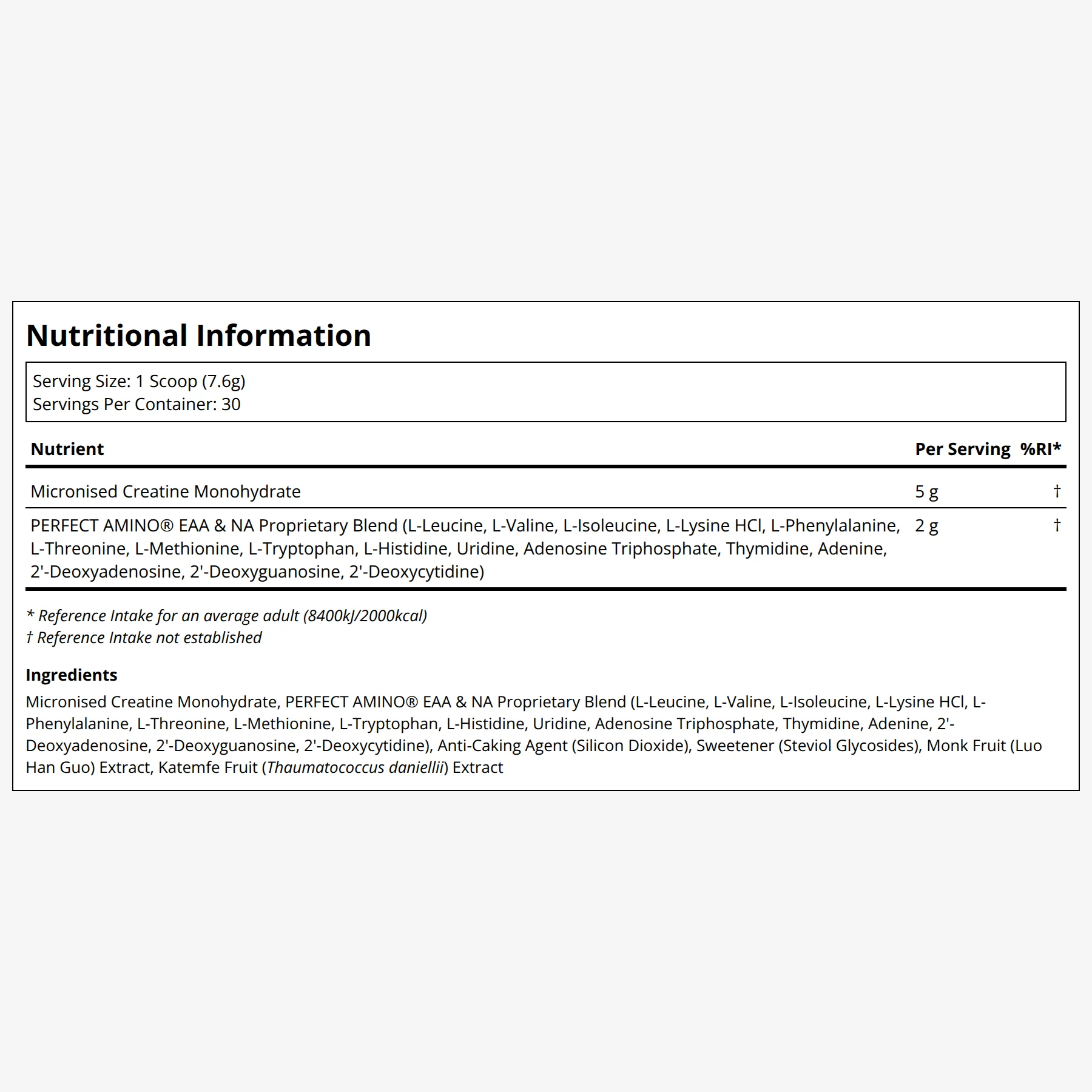 PerfectAmino Creatine Powder - Image 2