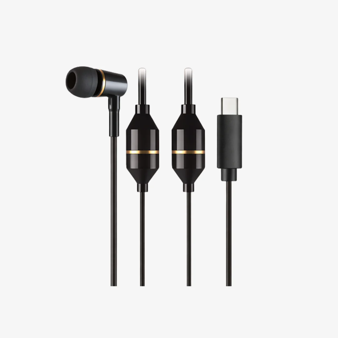 EMF Radiation Free Air Tube Earphones - USB-C