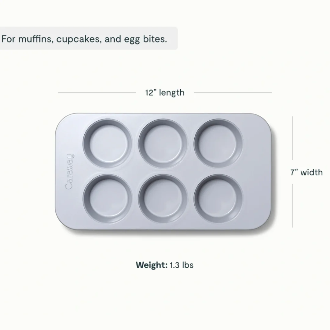 6 Cup Muffin Pan Grey - Image 2