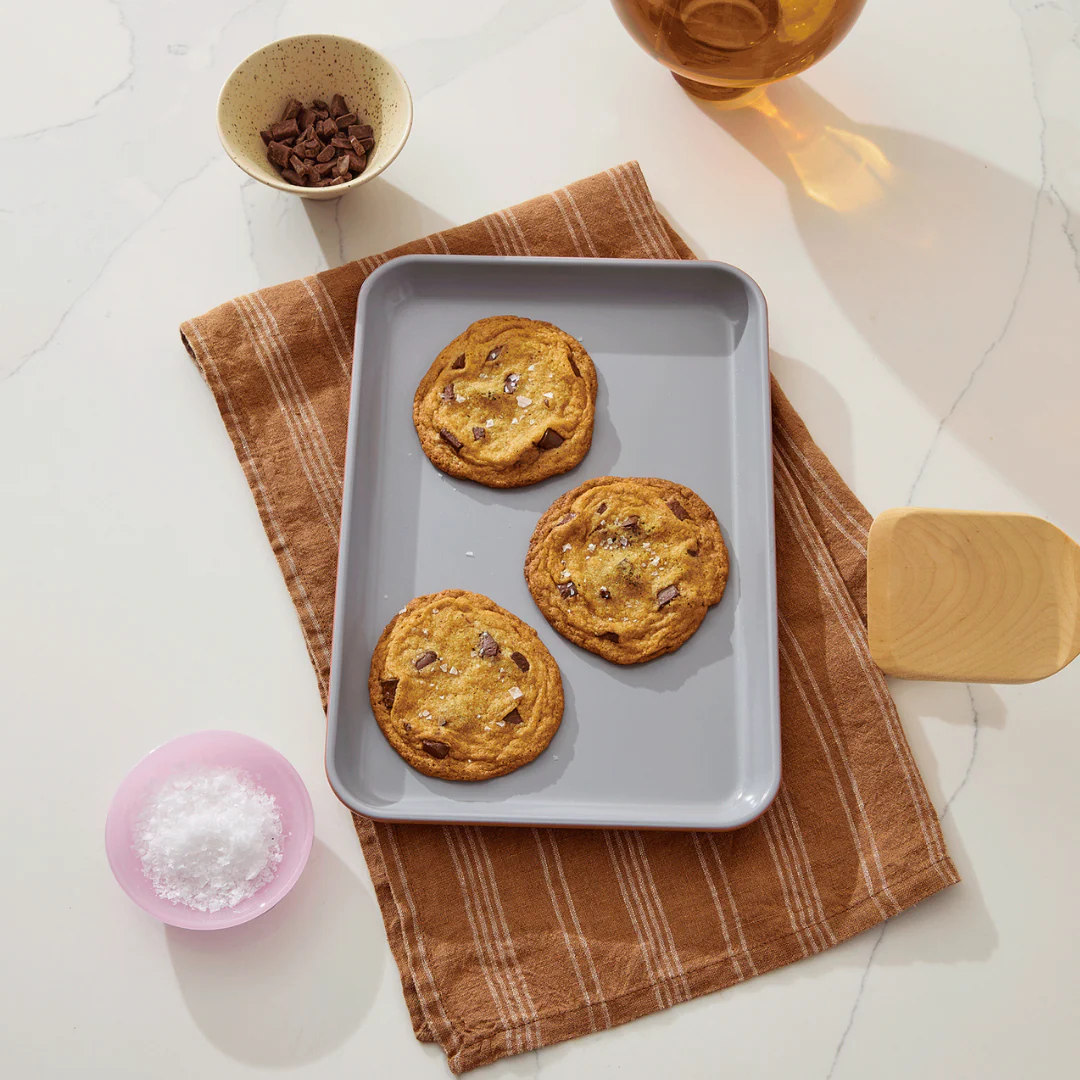 Non-Stick Ceramic Baking Sheet Cream - Image 2