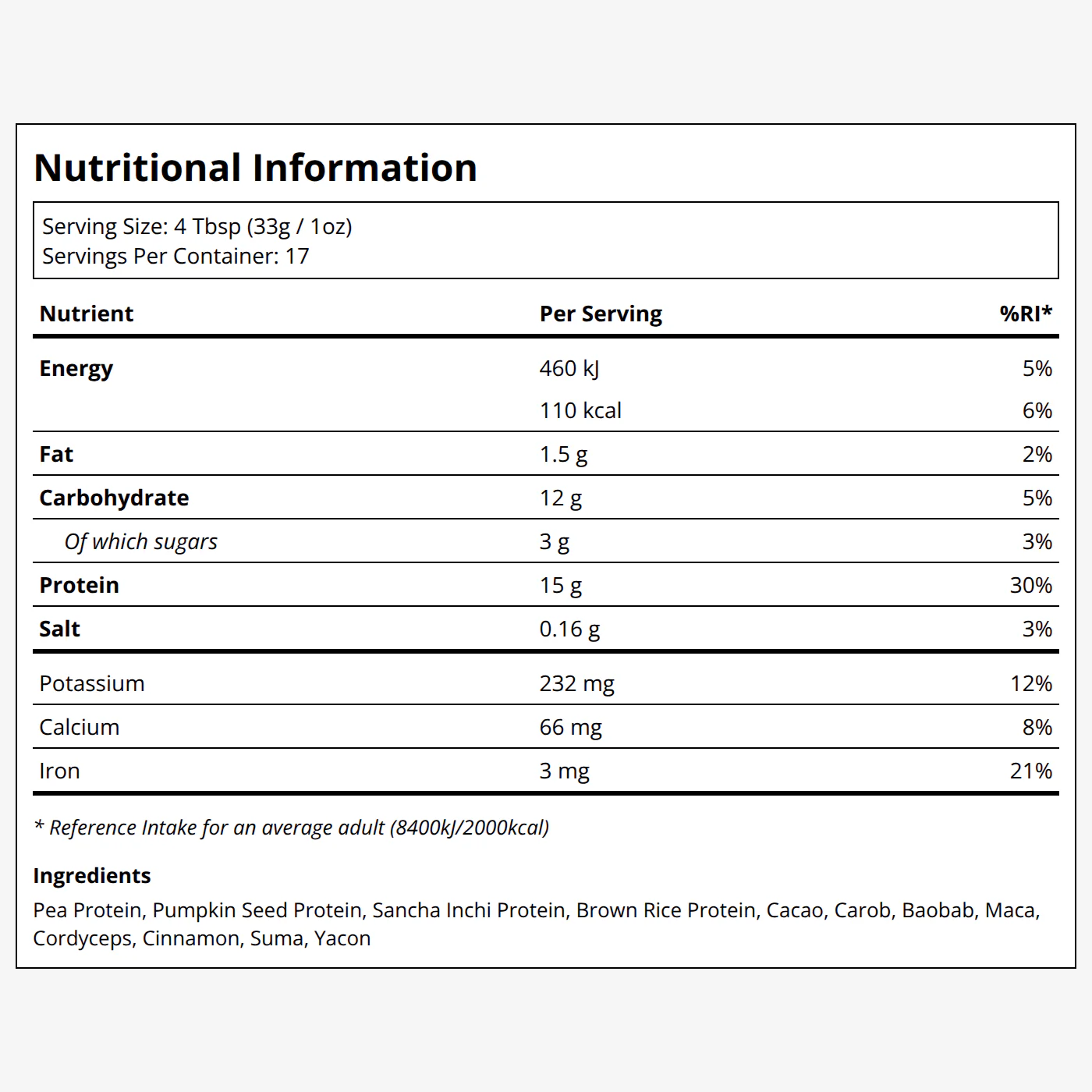 CHOCOLATE PROTEIN | Superfood Powder - Image 2