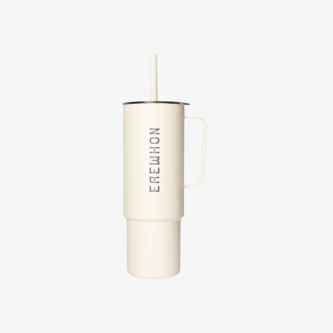 All Day Stainless Steel Cup w/ Straw - Sandstone