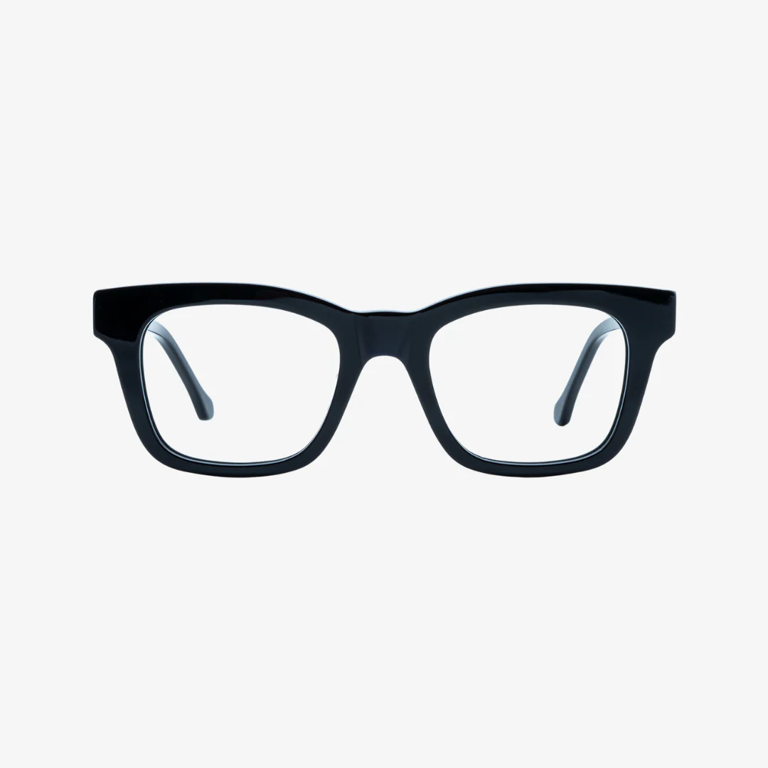 Ellis Blue Light Blocking Glasses (Day) - Black with Clear Lens