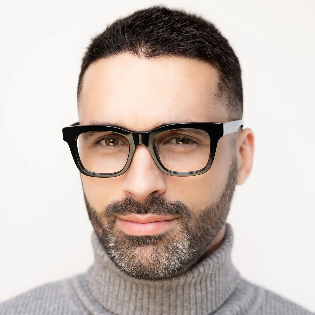 Ellis Blue Light Blocking Glasses (Day) - Black with Clear Lens - Image 3