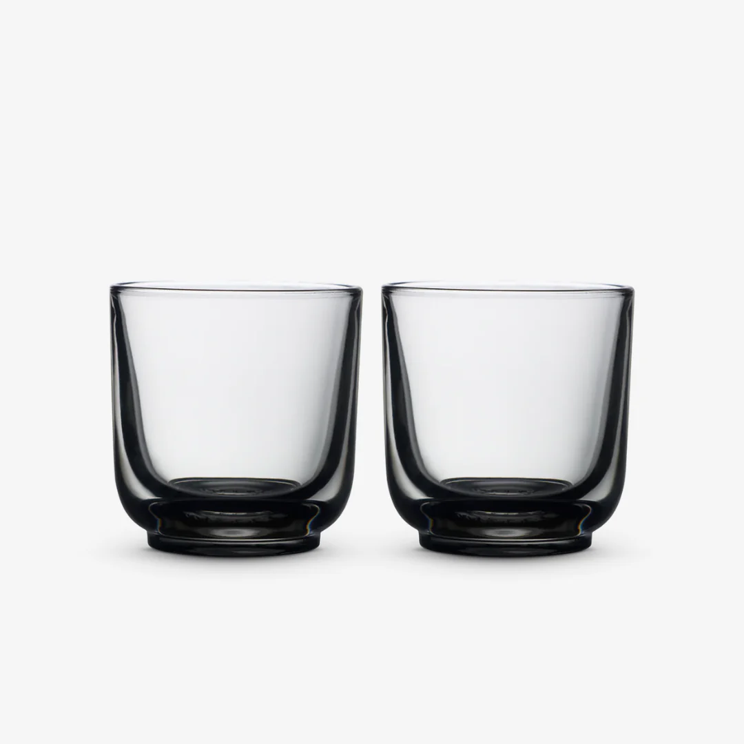 Pirch Cappuccino Glasses - Smoke