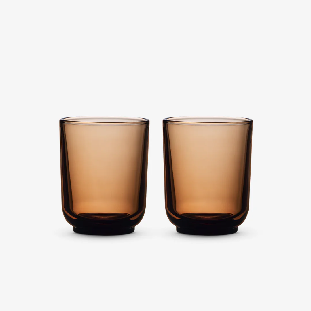Pirch Latte Glasses - Amber