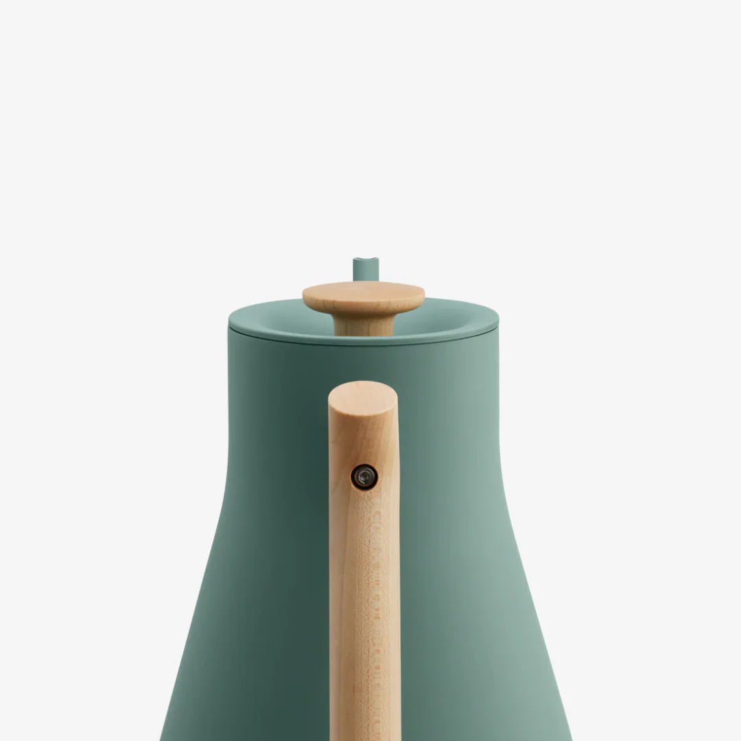 Stagg EKG Electric Kettle - Smoke Green + Maple - Image 2