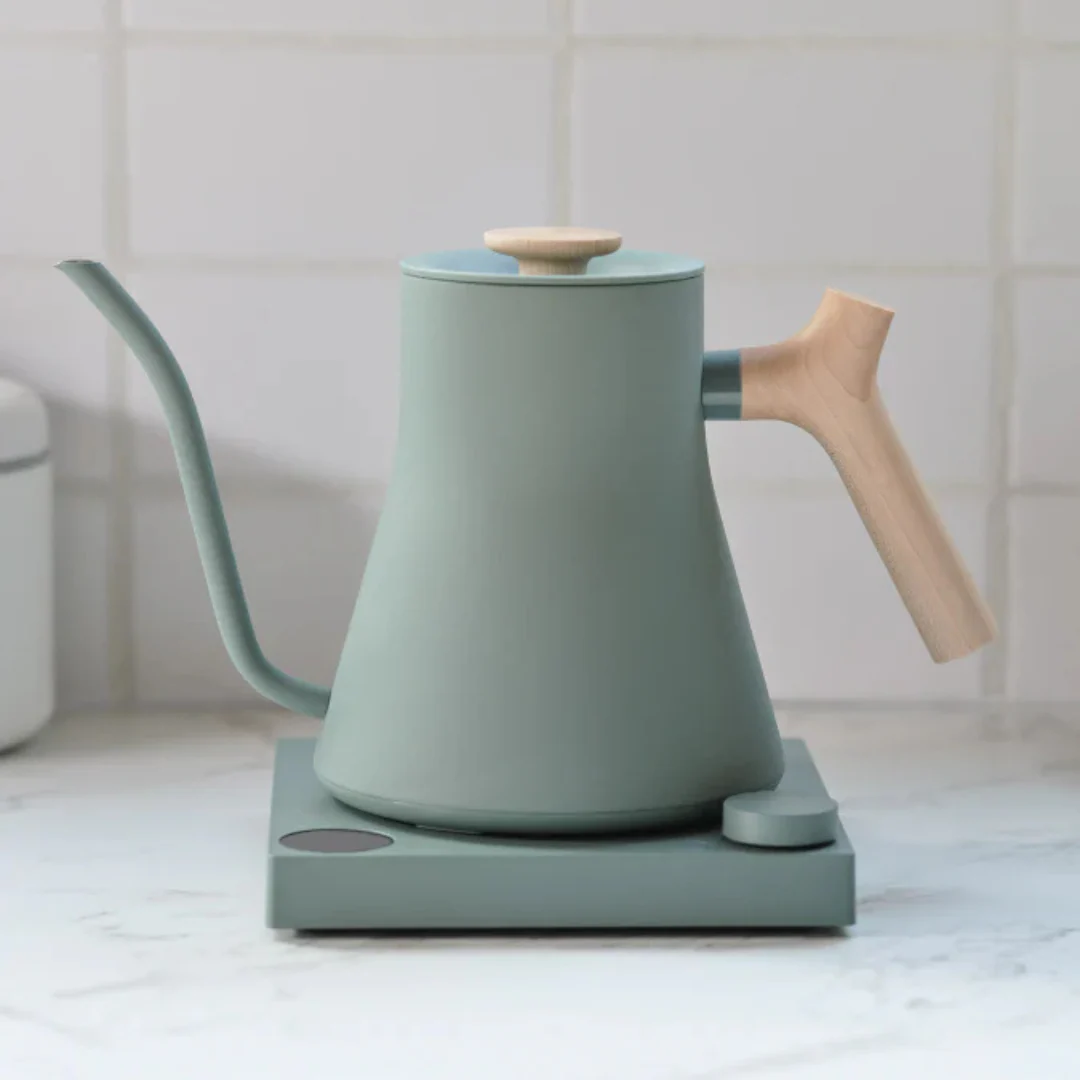 Stagg EKG Electric Kettle - Smoke Green + Maple - Image 4