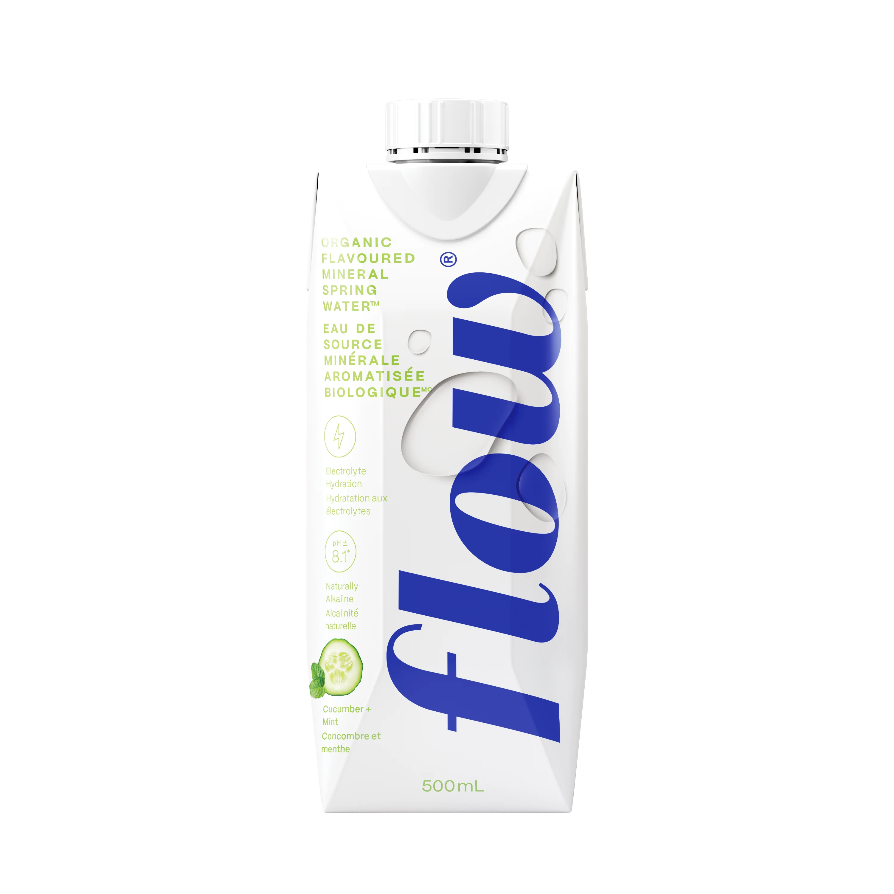 Flow Mineral Spring Water – Cucumber + Mint
