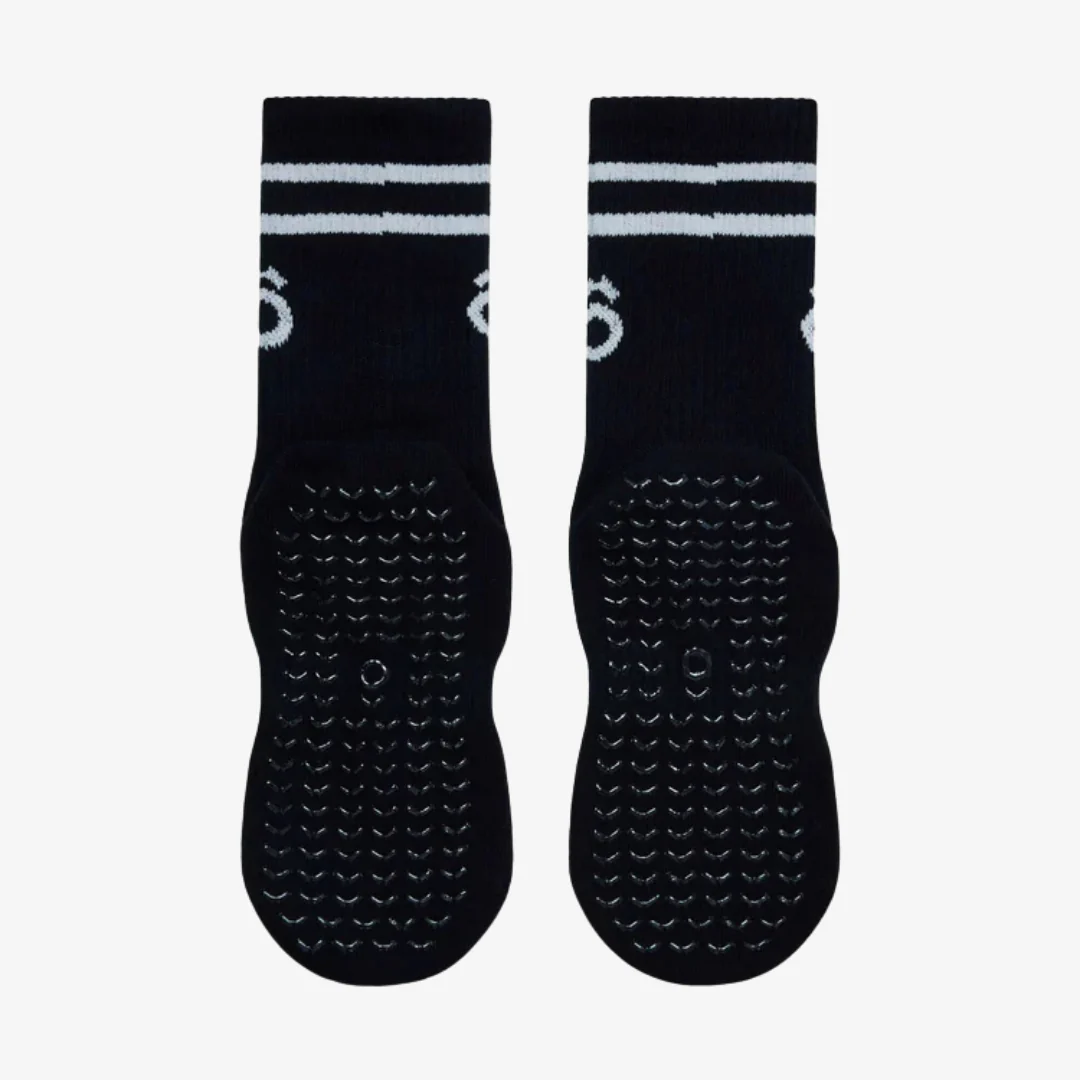 ÔWEAR Crew Sporty Stripes Pilates Grip Socks - Black - Image 4