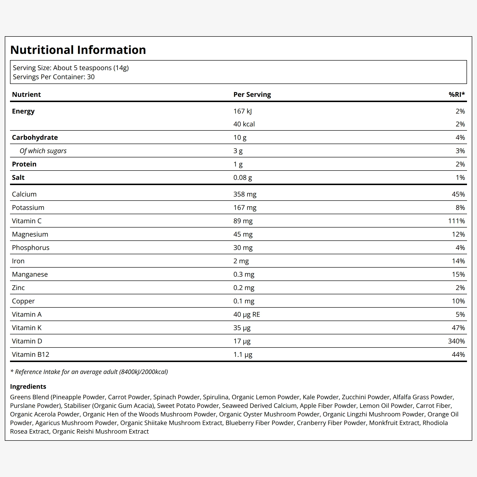 Prebiotic Daily Greens - Image 2