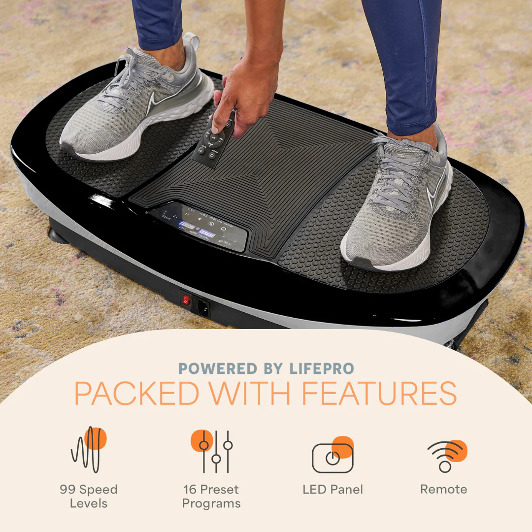 Rumblex Max 4D Vibration Plate - Black - Image 3