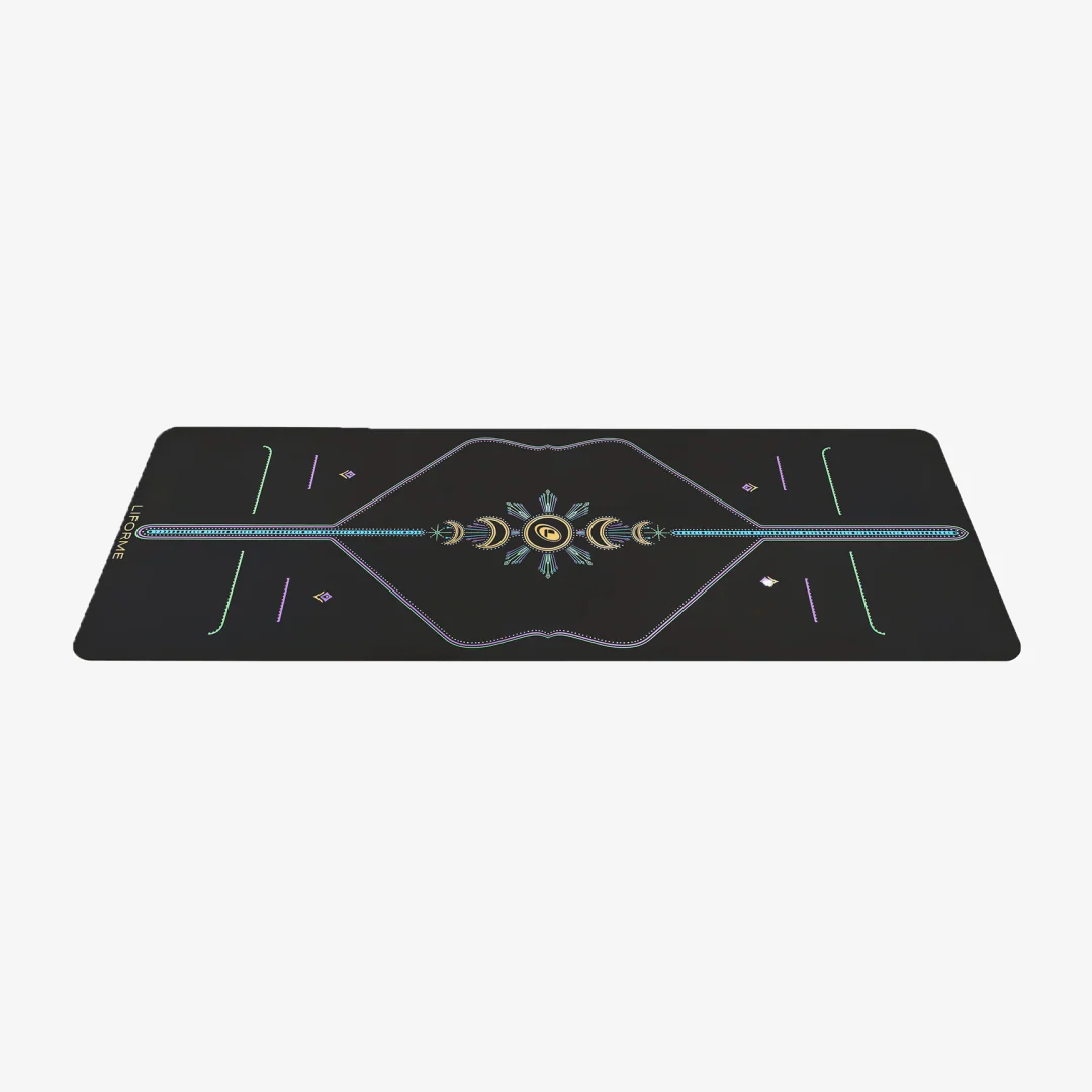 Cosmic Moon Travel Mat - Matte Black - Image 2