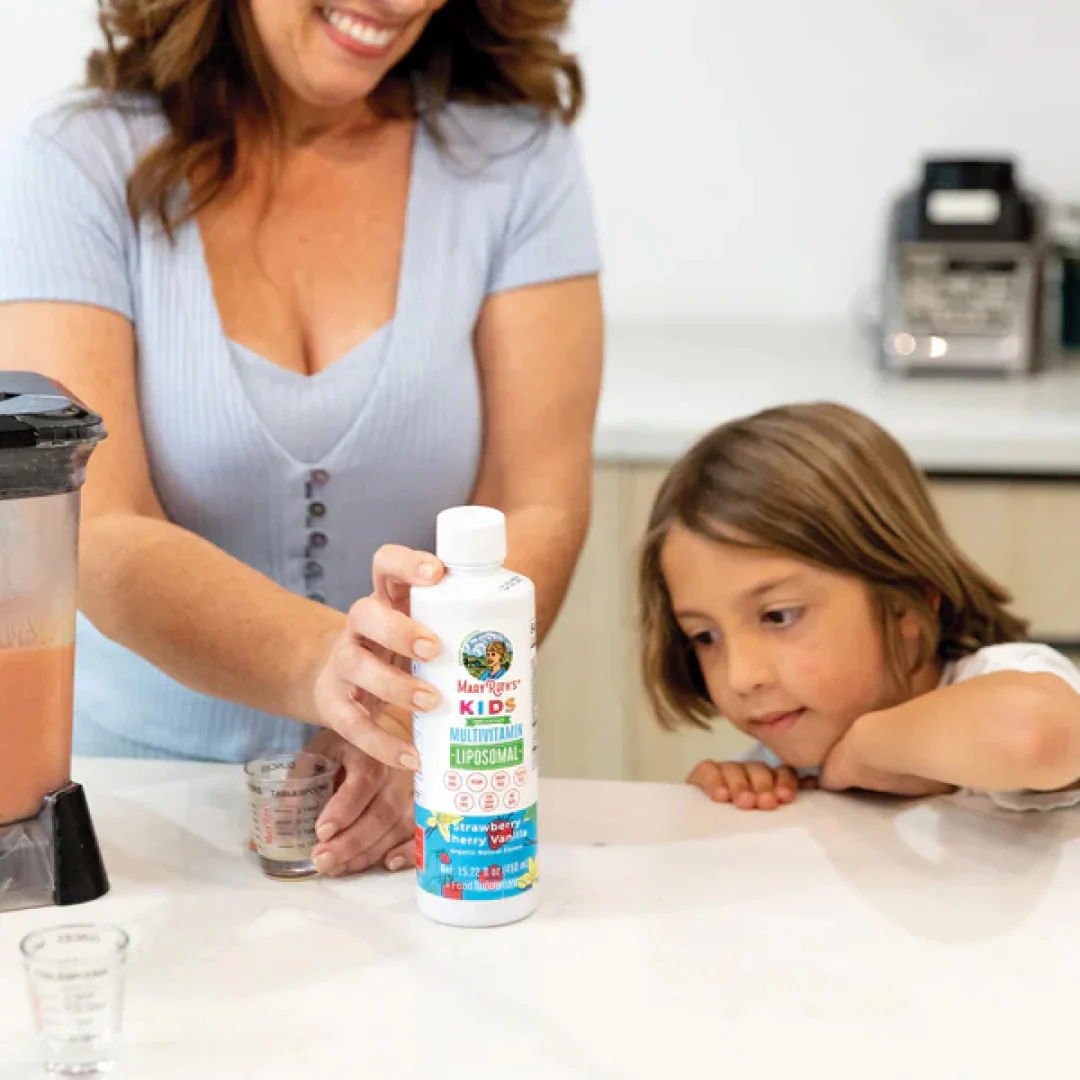 Kids Organic Multivitamin Liposomal - Strawberry Cherry & Vanilla - Image 3