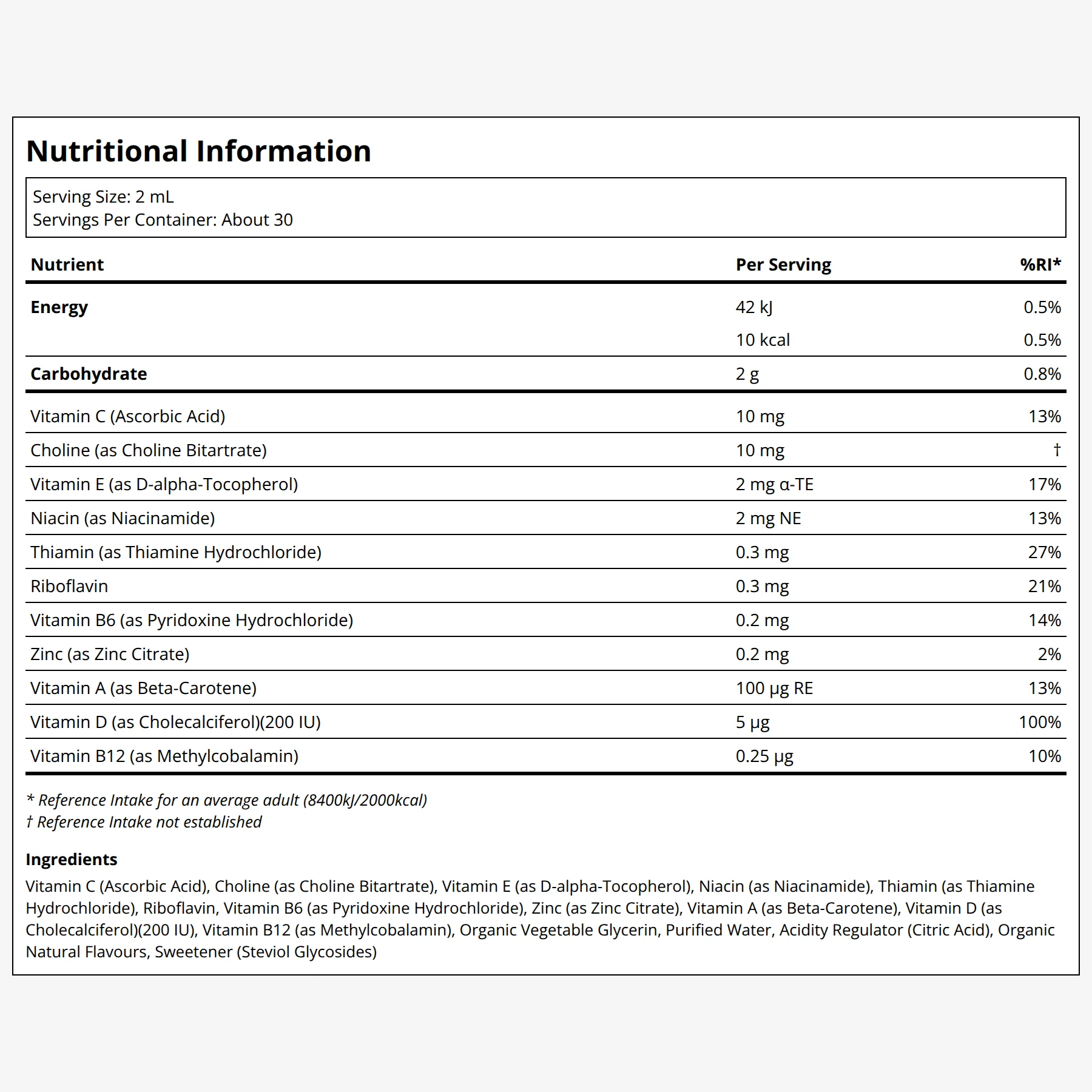 Infant Multivitamin Drops - Vanilla Orange - Image 2