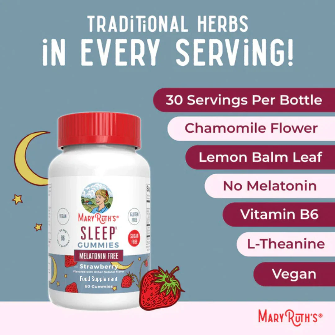 Melatonin Free Sleep Gummies - Strawberry - Image 4