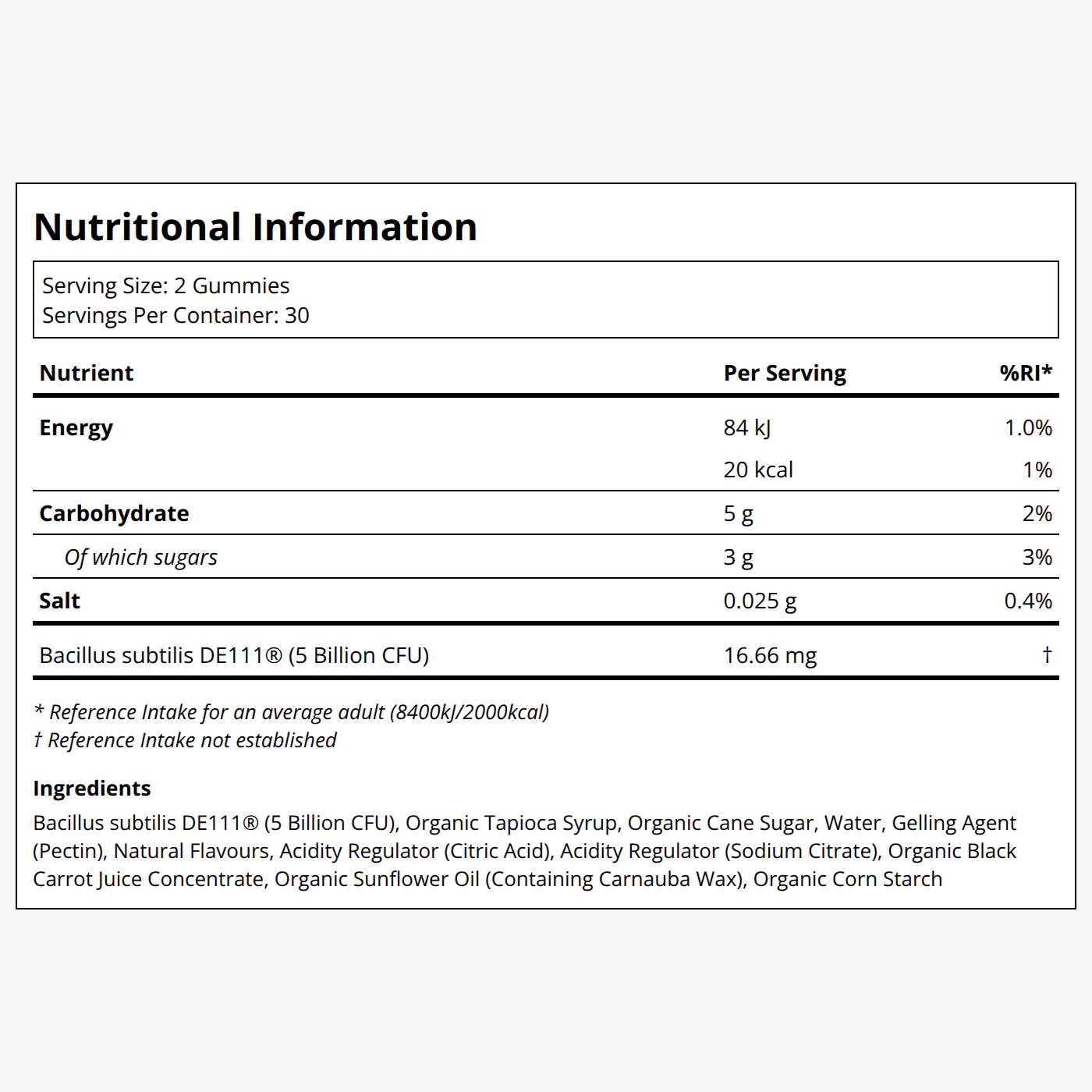 Organic Probiotic Gummies - Strawberry - Image 2
