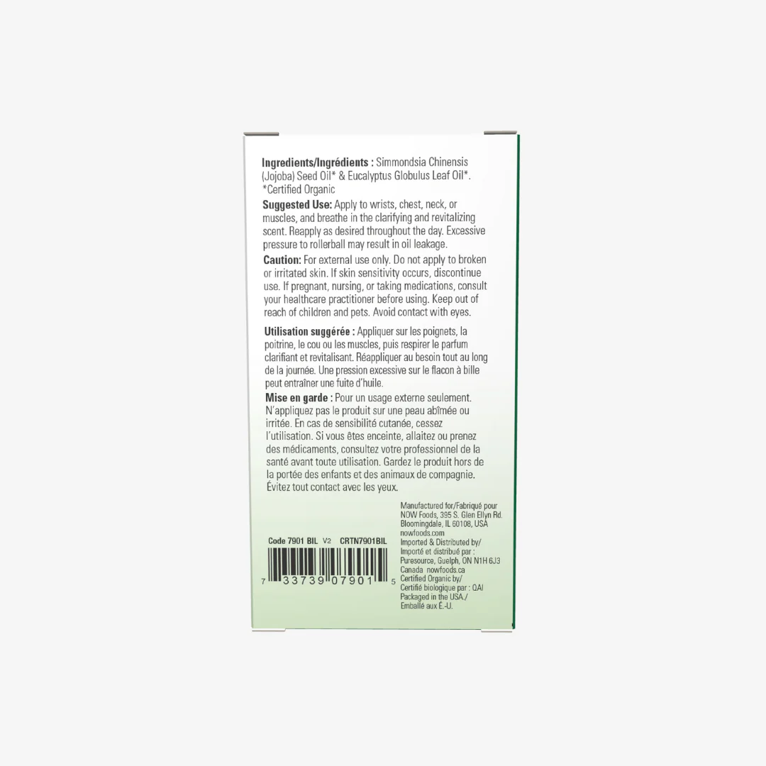 Eucalyptus Essential Oil Blend Organic Roll-On - Image 2