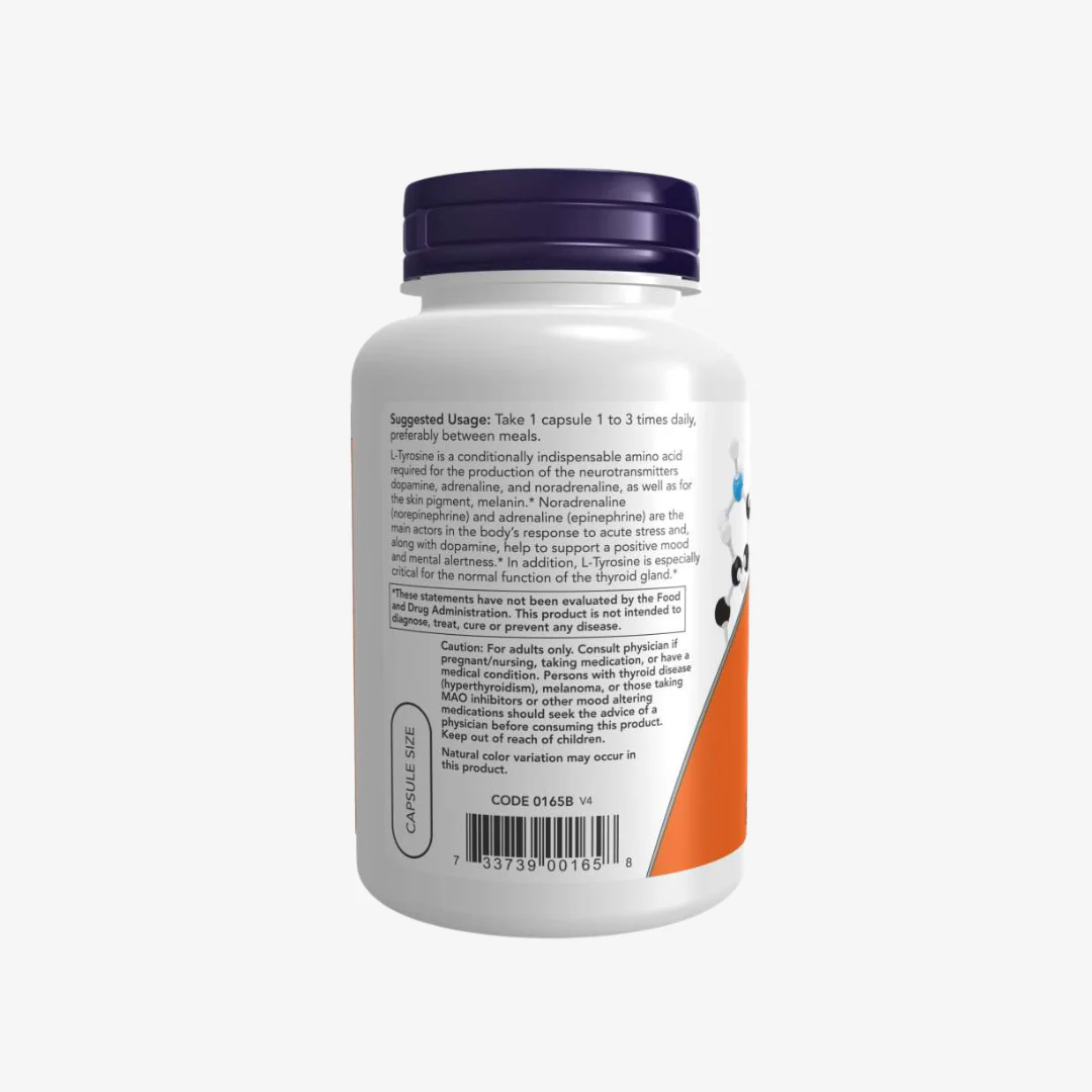 L-Tyrosine 750mg Extra Strength - Image 4
