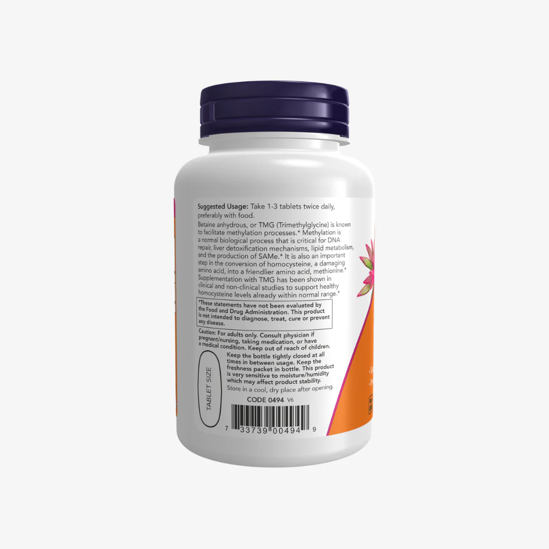 TMG Betaine 1000mg Tabs - Image 4