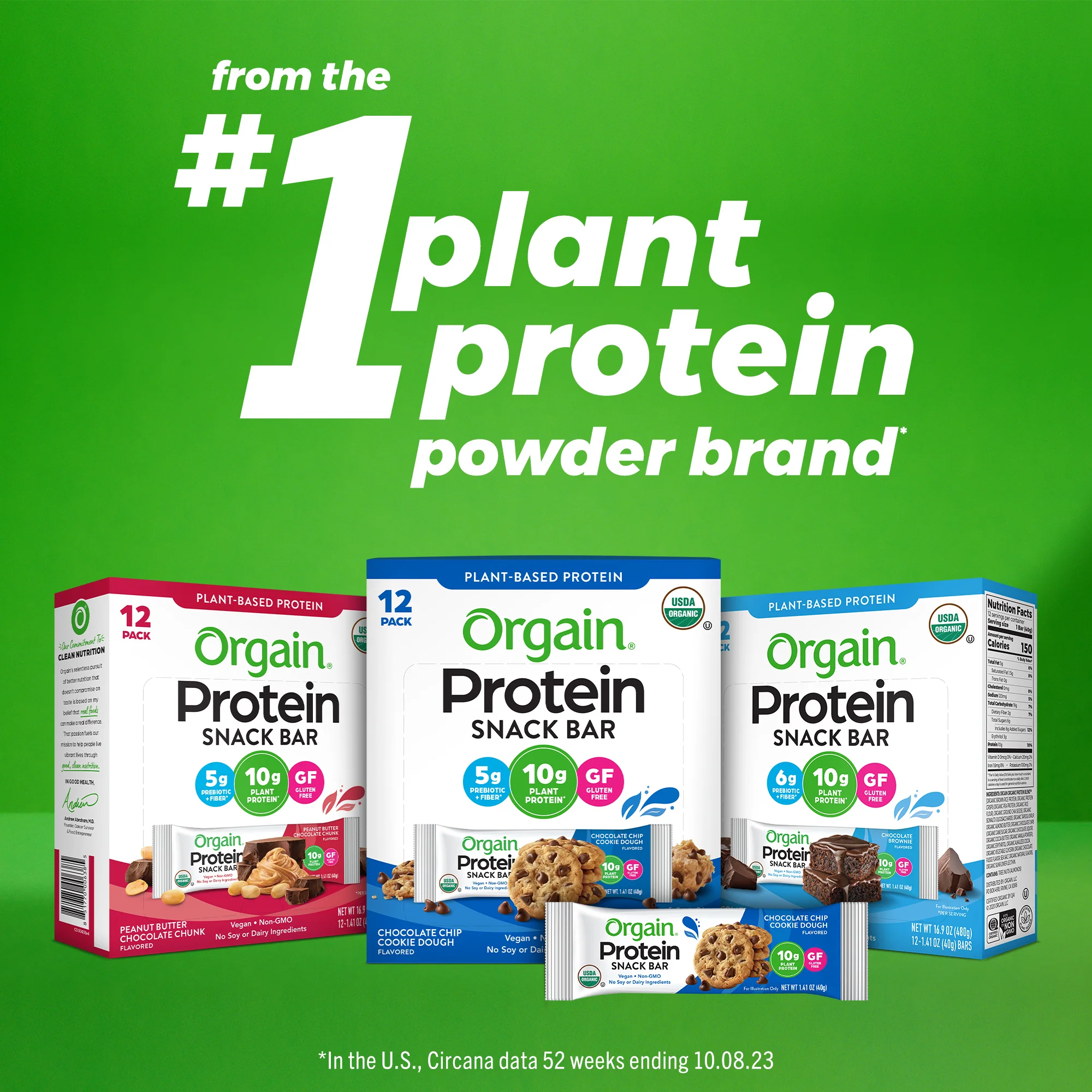 Orgain Protein Bar - Peanut Butter - Image 2