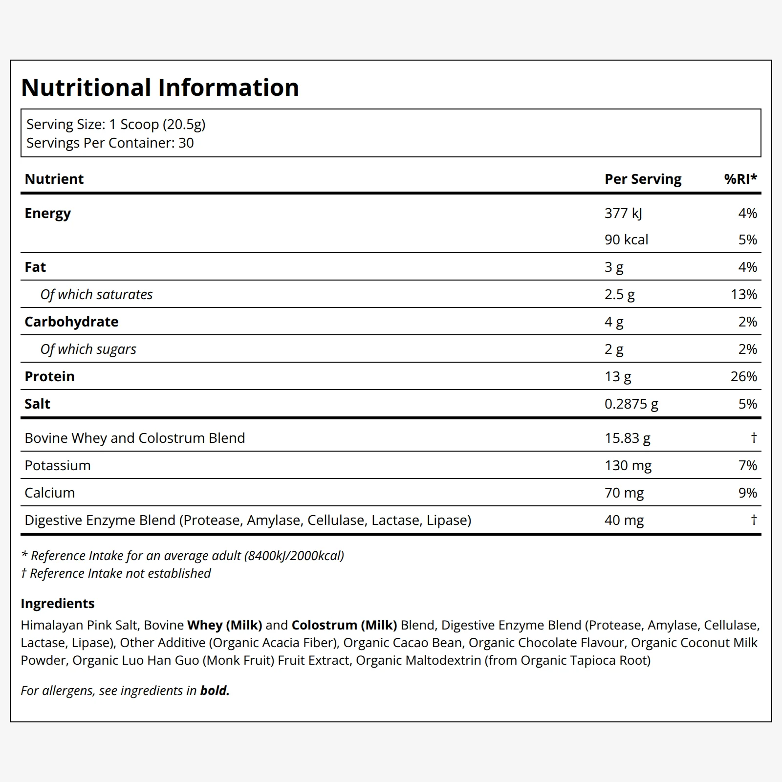 Grass Fed Whey Protein With Colostrum - Whey - Image 2