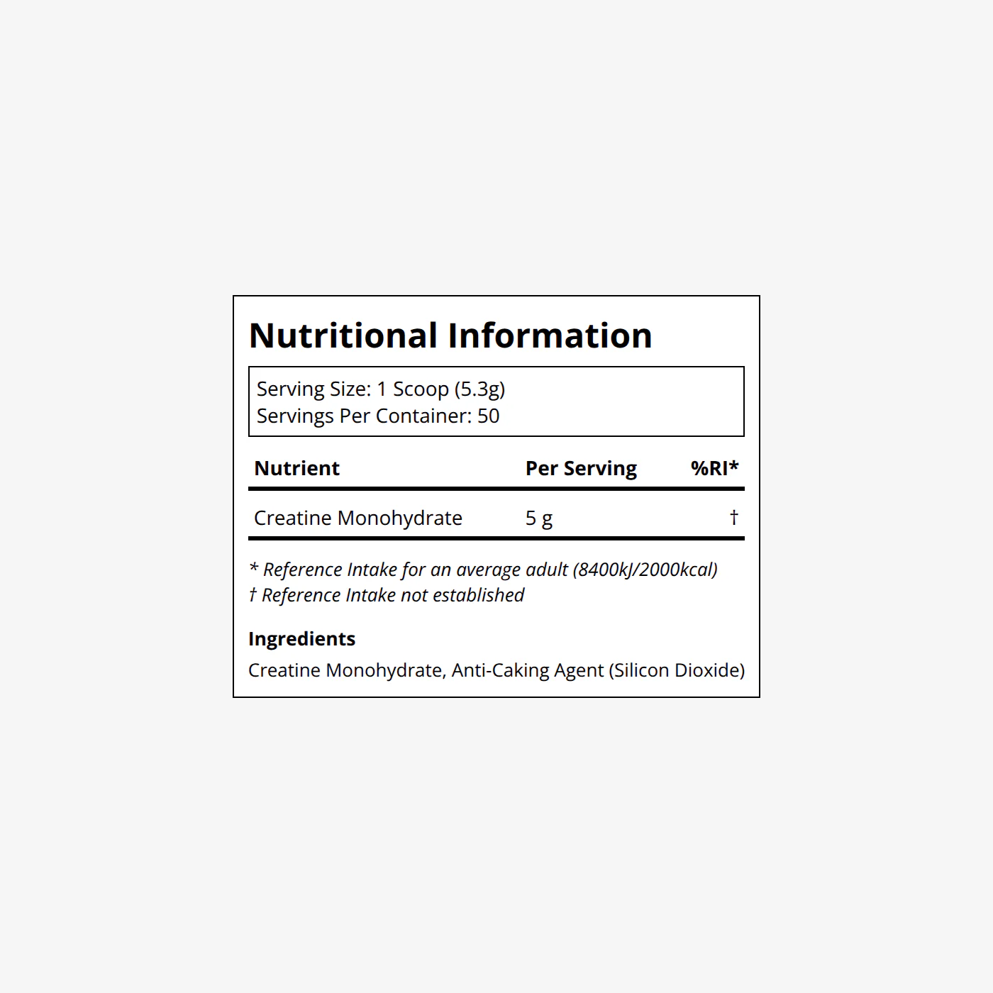 Creatine Monohydrate - Unflavoured - All Natural - Image 2
