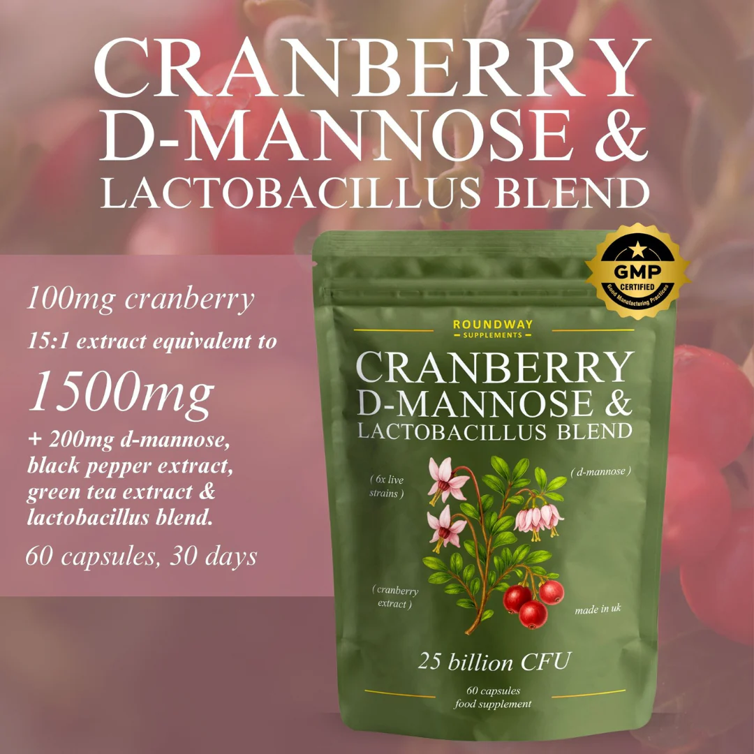 Cranberry, D-Mannose & Lactobacillus Blend Capsules - Image 4