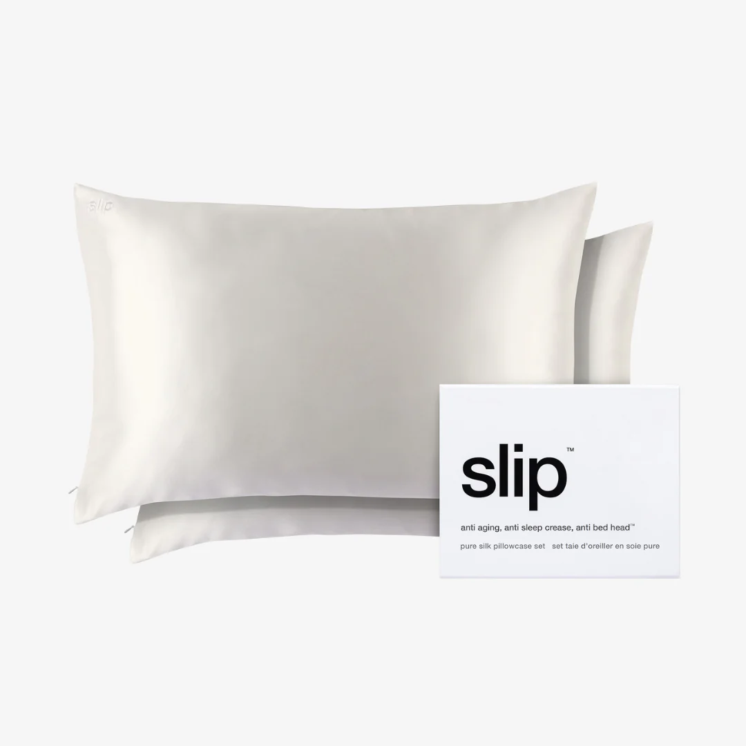Pure Silk Queen Pillowcase Duo - White