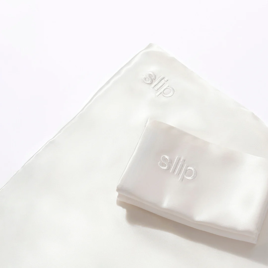 Pure Silk Queen Pillowcase Duo - White - Image 3