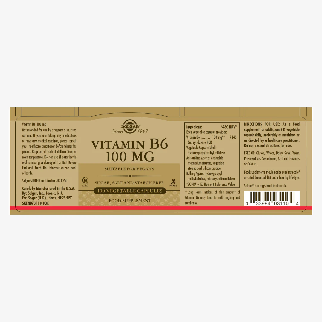 Vitamin B6 100mg - Image 2