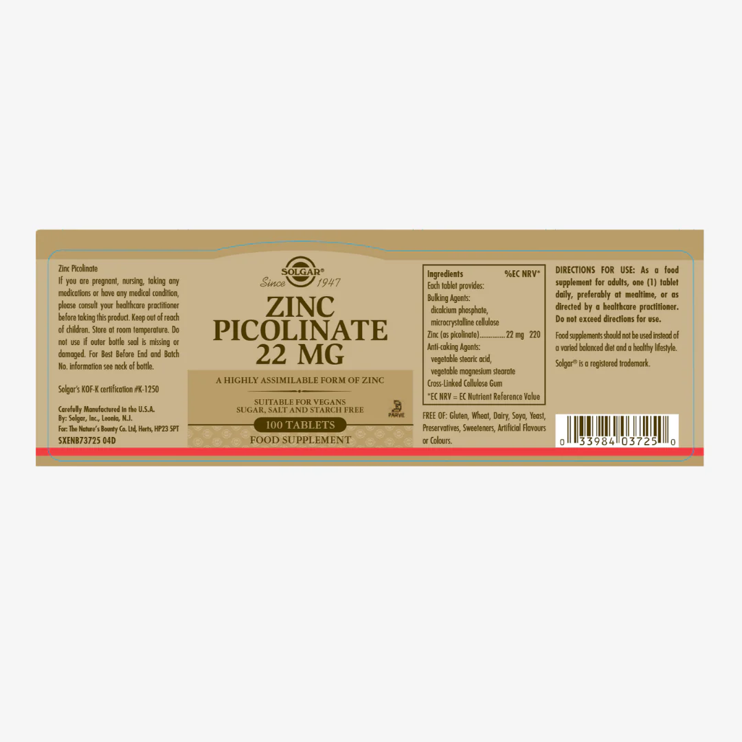 Zinc Picolinate 22mg - Image 2