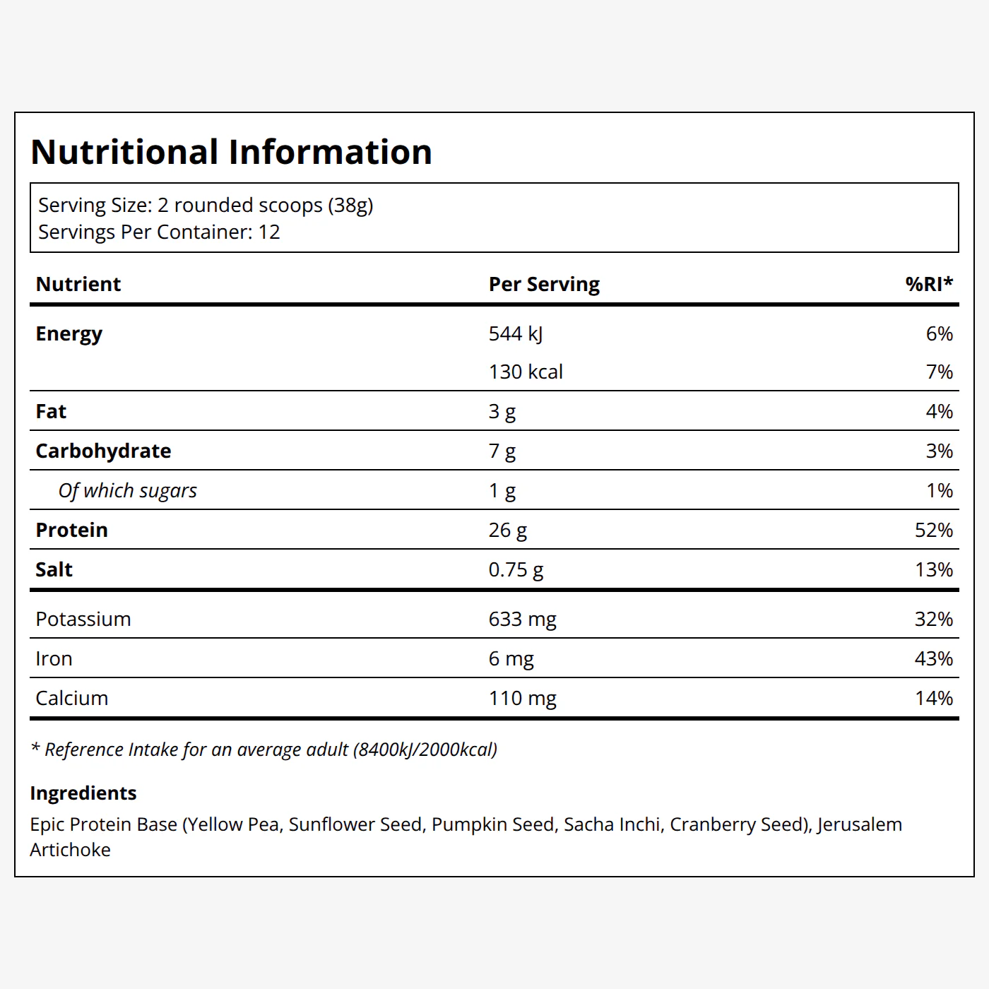 Epic Protein: Organic Plant Protein - Original - Image 2
