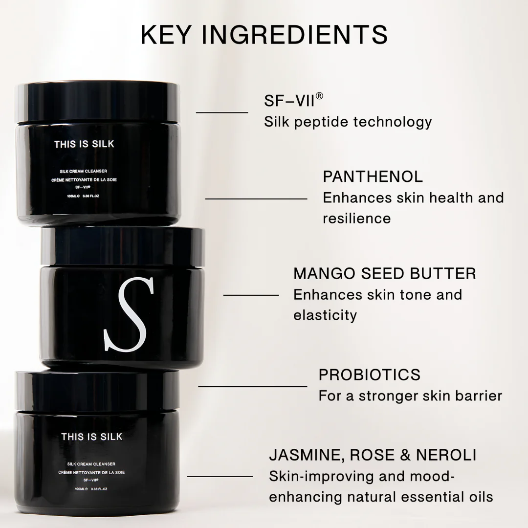 Silk Peptide Cream Cleanser for Softer and Smoother Skin - Image 3