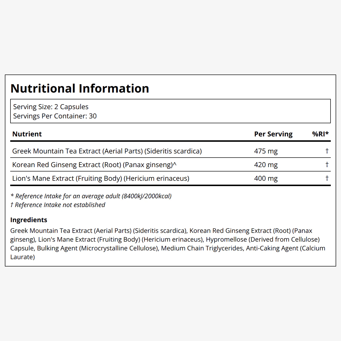 Ginseng Plus with Lion's Mane - Image 2