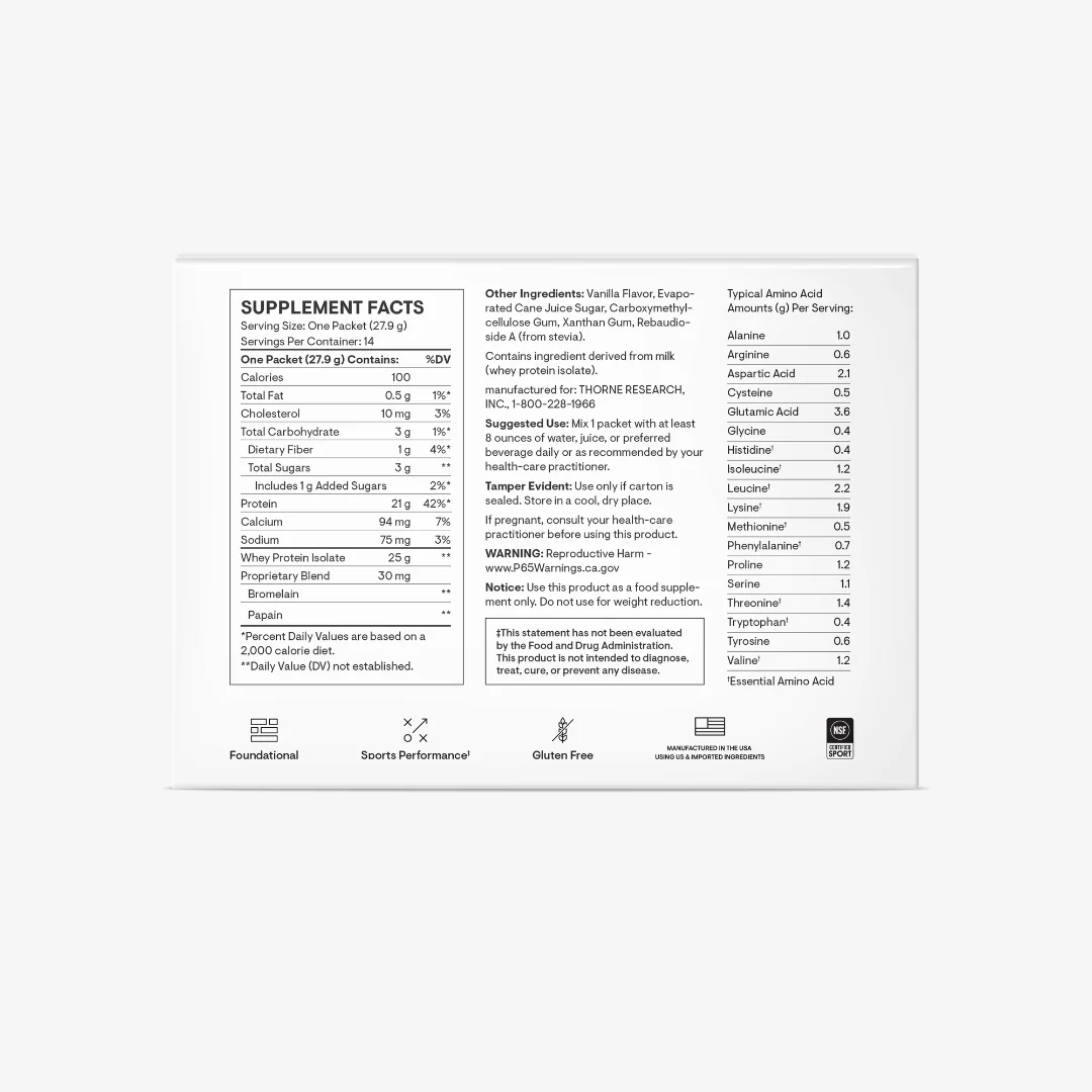 Whey Protein Isolate - Travel Packs - Vanilla - Image 5