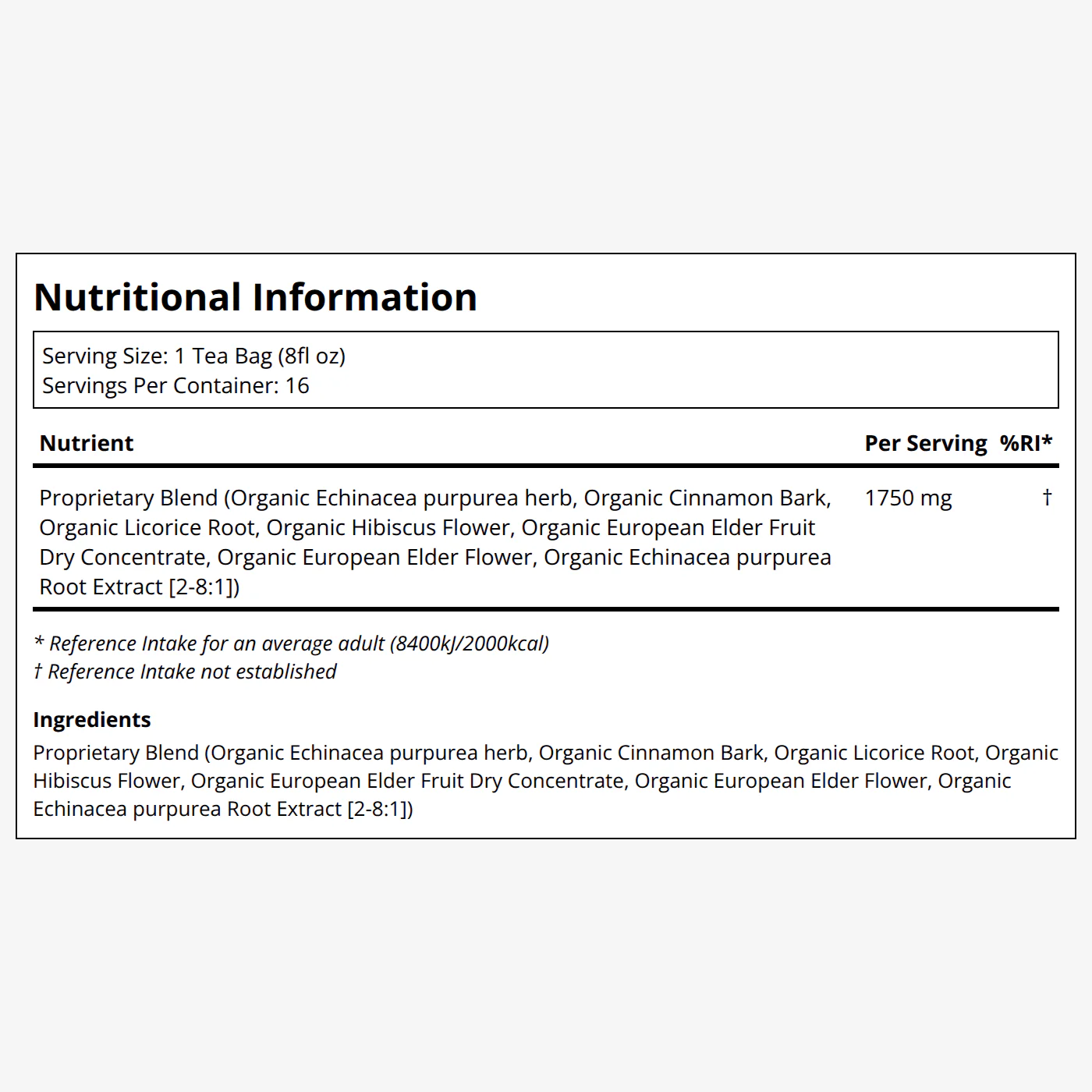 Immune Zoom® Elderberry Echinacea Tea - Image 2