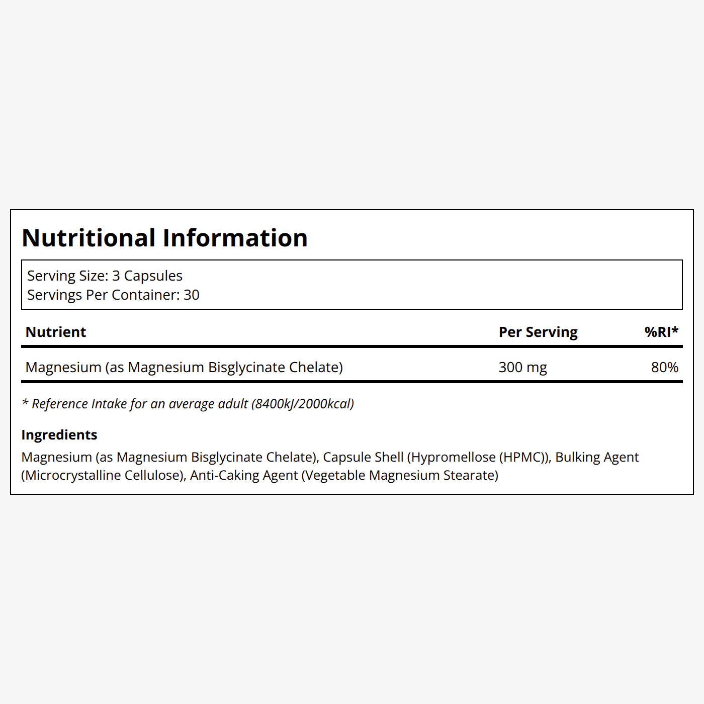 Magnesium Bisglycinate 300mg - Image 2