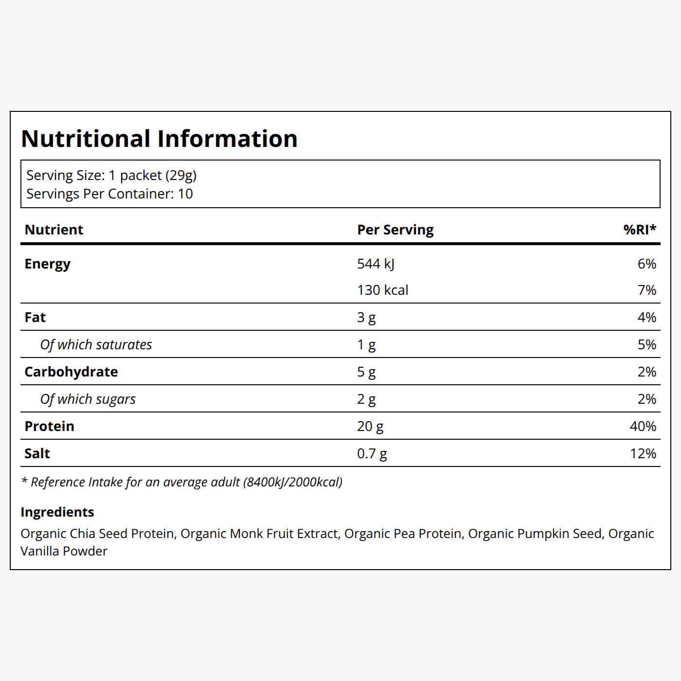 Vanilla Plant Protein Powder - Travel Kit - Image 2