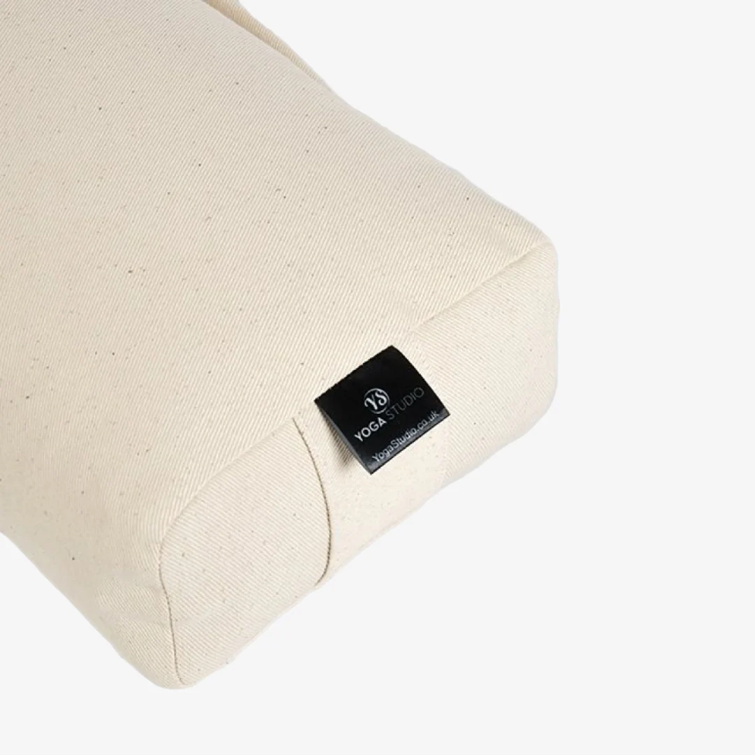 Pranayama Buckwheat EU Meditation Bolster - Natural White - Image 2