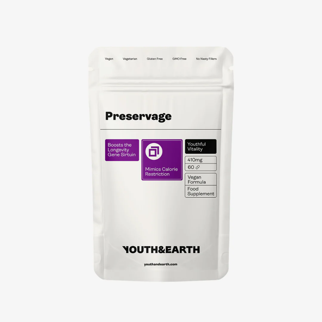 Preservage (Trans-Resveratrol, Curcumin, Quercetin, BioPerine) 410mg