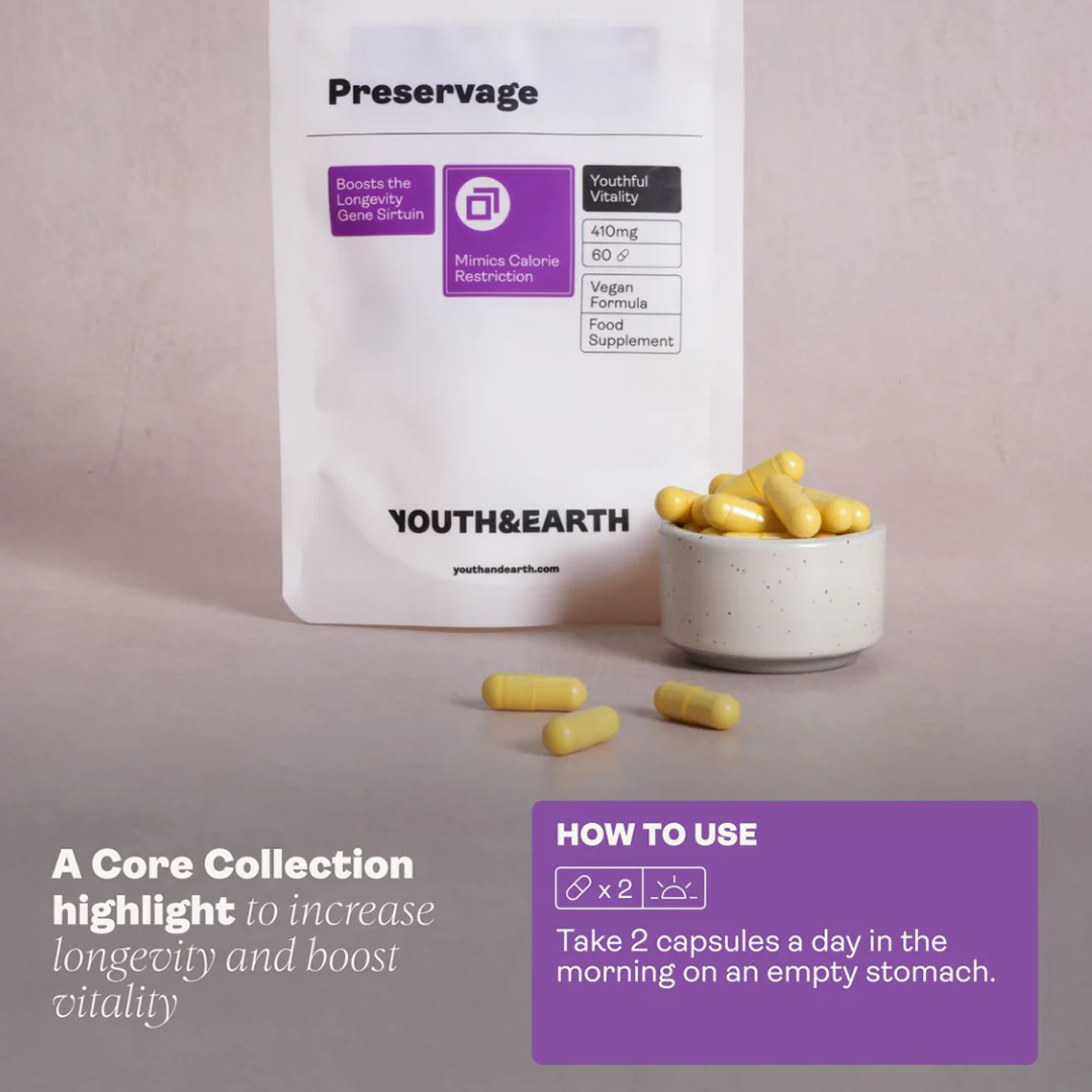 Preservage (Trans-Resveratrol, Curcumin, Quercetin, BioPerine) 410mg - Image 4