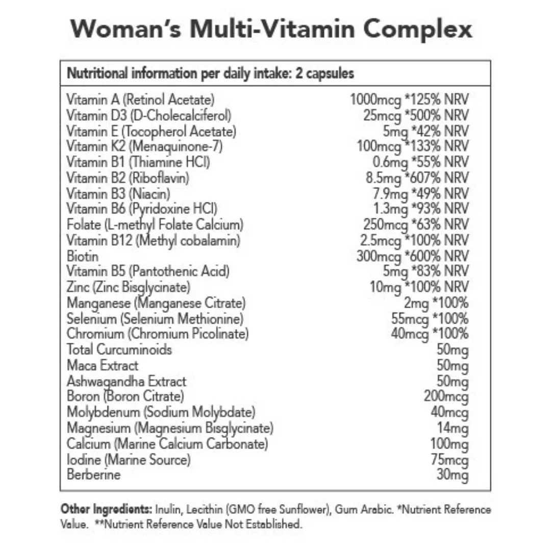 Liposomal Women’s Multivitamin + Daily Nutrient Complex Capsules - 30 Day Supply - Image 3